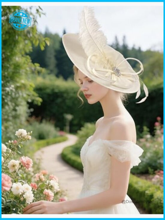 Elegant Flower Mesh Feathers Fascinator Hat Derby Wedding Cocktail Headband